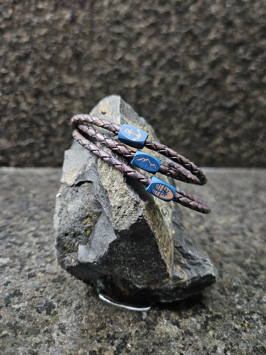 The Explorer Triple Wrap Leather Bracelet