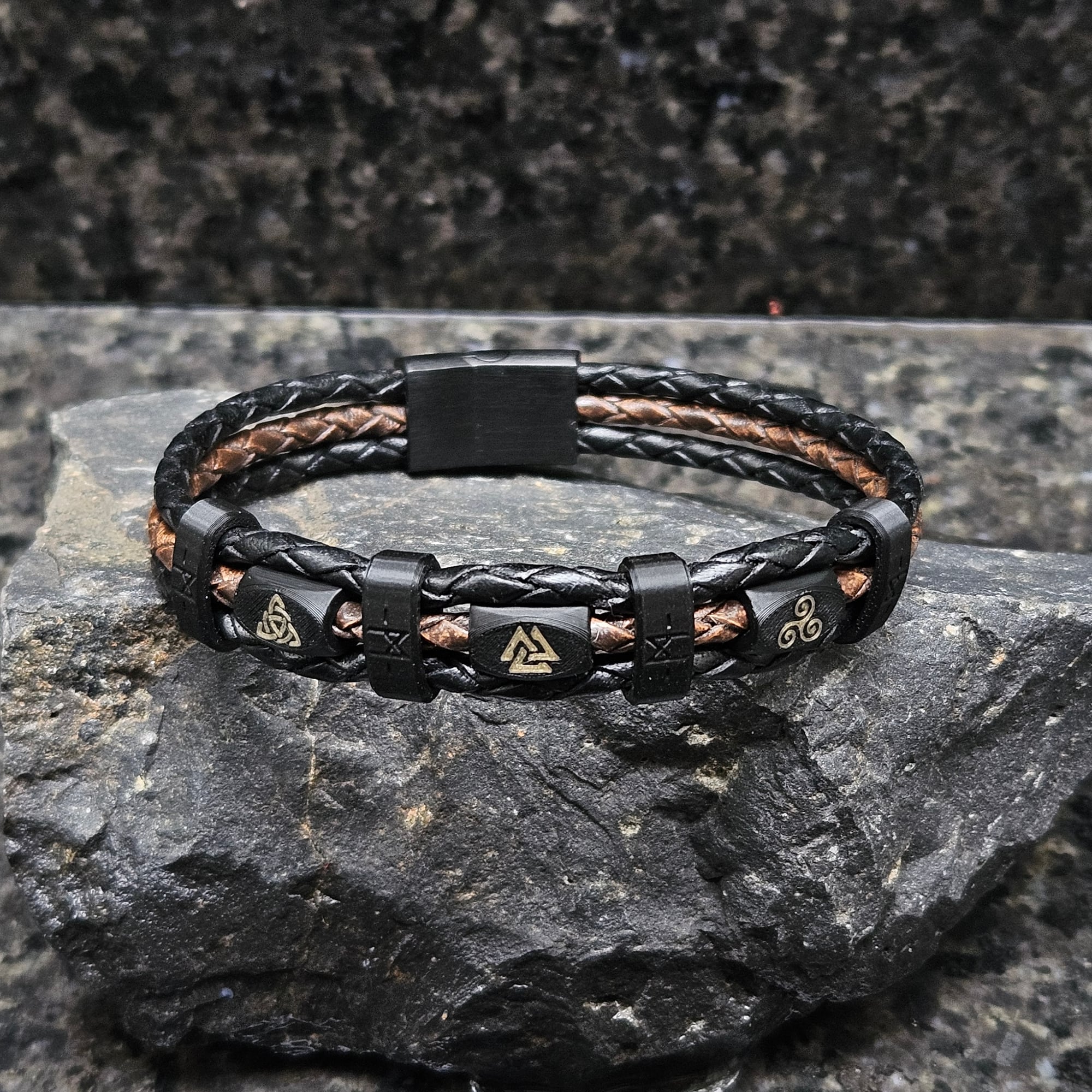 Banded leather